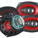 4X Ab6970 6X9" 1400 Watt 2 Pair Max 3-Way Car Audio Coaxial Speakers