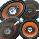 2X 6.5" 3-Way + 2X 6X9" 4-Way Car Stereo Coaxial 4X Speakers 1600W