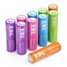 10Pcs Aa 2A Rechargeable Batteries 1.2V 2500Mah Ni-Mh Battery + Case Box Us
