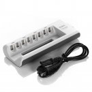 Upgraded Battery Charger 8 Slots Aa Aaa Charger For Ni-Mh Ni-Cd Battery