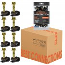 1200 Black Single Flex Clips With Strain Relief Screw Rg6 Rg59 Coax Cable