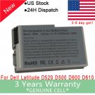 Fancy Laptop Battery For Dell Latitude D520 D500 D600 D610 C1295 New 6 Cell