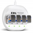 4 Slots Charger For 9V 9 Volt Lithium Ion Rechargeable Batteries Ni-Mh Battery