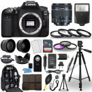 Canon EOS 90D DSLR Camera + 18-55mm STM Lens + 30 Piece Accessory Bundle