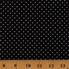 Cotton Swiss White Polka Dots Black Cotton Fabric Print By The Yard D468.27