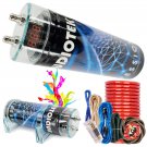 AT-3.5 Capacitor 12V Audio 3.5 Farad 3500W Digital 3 Digit Display + Kit 4 Ga
