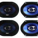 Pyle PL683BL 6x8" 720 Watt 3-Way Car Coaxial Audio Speakers Stereo - Blue
