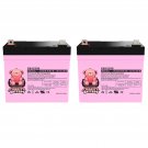 2 Pack - Ub12350 12V 35Ah Wheelchair Medical Mobility Battery
