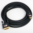 33ft HDMI to DVI-D Male Gold Adapter Cable HDTV Cord CL2 Rated
