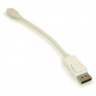 Mini Displayport Female To Displayport Male Adapter Cable White