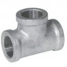 New Lot (5) 1 1/2 Inch Galvanized Pipe Threaded Tee Fittings Plumbing 6101513