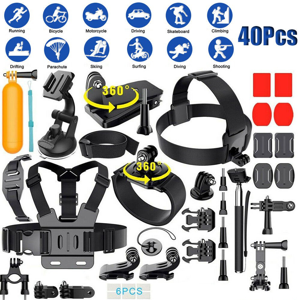 Camera Monopod Mount Accessories Kit For Sports Camera