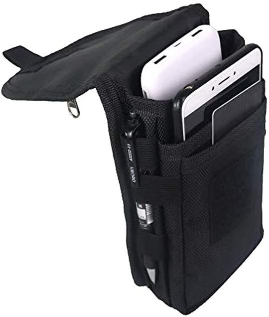Large Smartphone Pouch Cell Phone Holder Tactical Phone Holster Multi-Purpose