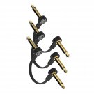 Guitar Flat Patch Cables - 4 Inch C-Shape Effect Pedal Cables