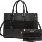 aptop Tote Bag for Women, Work Totes Business Office Computer Briefcase with Clutch Purse