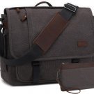 Messenger Bag for Men 17-17.3 Inch Laptop Bag Canvas Water-resistant Computer Bag