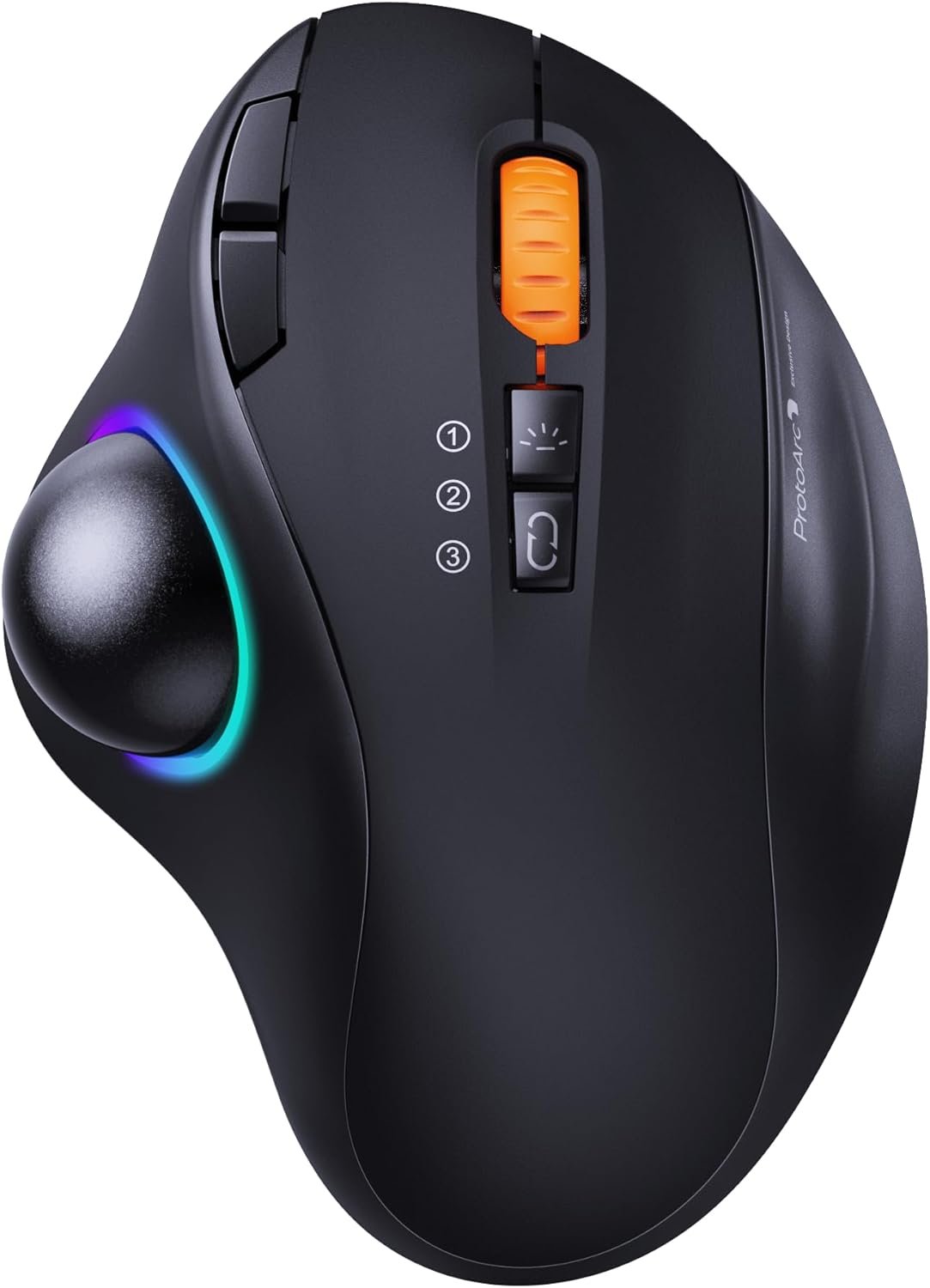 ProtoArc Wireless Bluetooth Trackball Mouse with 3 Device Connection