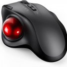 Wireless Trackball Mouse - 2.4G USB + Dual Bluetooth Rollerball Mouse