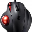 SANWA Wired Ergonomic Trackball Mouse, Optical Rollerball Mice, Programmable Silent Buttons