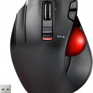 ELECOM EX-G Left-Handed Trackball Mouse, 2.4GHz Wireless, Thumb Control, 6-Button Function