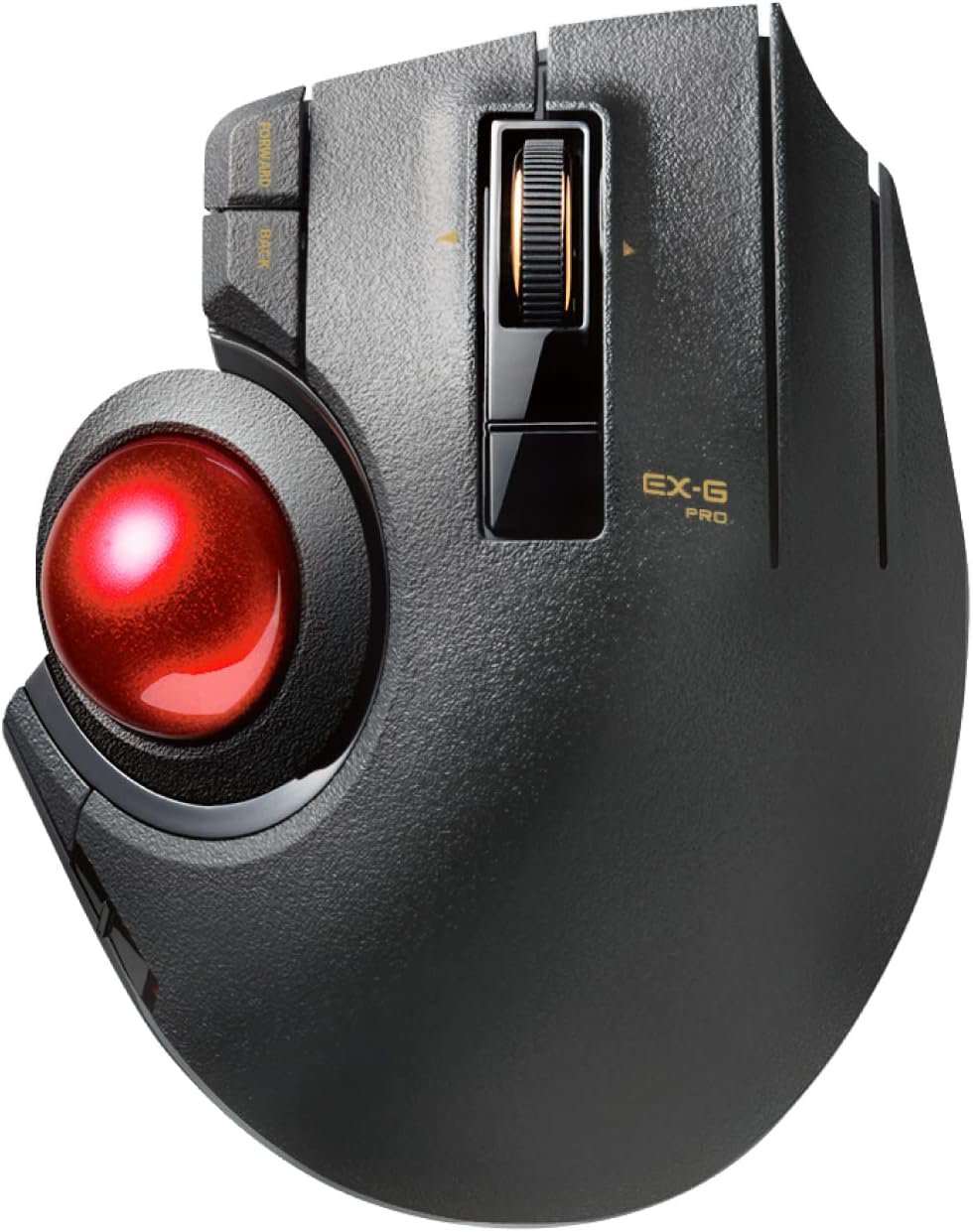 ELECOM EX-G Pro Trackball Mouse, Wired, Wireless, Bluetooth