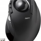 ELECOM DEFT Trackball Mouse, 2.4GHz Wireless, Finger Control, 8-Button Function with Smooth Tracking