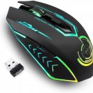 UHURU Wireless Gaming Mouse Up to 10000 DPI, Rechargeable USB Wireless Mouse with 6 Buttons