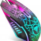 BENGOO Gaming Mouse Wired, Ergonomic Gamer Laptop PC USB Optical Computer Mice with RGB Backlit