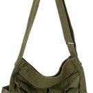 Aesthetic Cute Messenger Bag for School Vintage Black Canvas Crossbody for Women Shoulder Laptop Bag