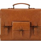 Leather Messenger Bag for Men 15.6 Inch Waterproof Vintage Leather Laptop