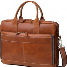 VC VINTAGE COUTURE 16 Inch Leather briefcase Laptop Messenger Bags For Men and Women