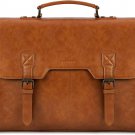 Leather Messenger Bag for Men 15.6 Inch Waterproof Laptop Briefcase Leather Laptop Messenger Bag