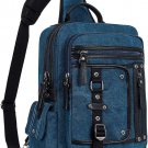 Messenger Bag for Men Canvas Sling Bag Crossbody Backpack Laptop Shoulder Bag