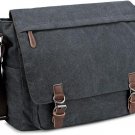 Messenger Bag for Men Retro, Canvas Satchel casual Briefcases Laptop Bag fit 13.3 15.6 Inch