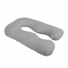 Pregnancy Pillow Cover With Large Zipper, U Shaped Full Body Pillow Case For Maternity Sized 55“X3
