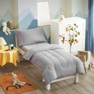 4 Pieces Toddler Bedding Set Ultra Soft And Breathable Toddler Sheet Set - Includes Comforter, Fla