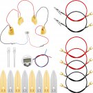 2 Sets Fruit Battery Science Experiment Kit Orange Potato Lemon Battery Physics Teaching Experimen
