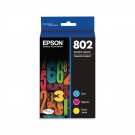 T802 Durabrite Ultra -Ink Standard Capacity Color Combo Pack (T802520-S) For Select Workforce Pro