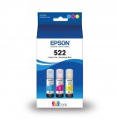 T522 Ecotank Ink Ultra-High Capacity Bottle Color Combo Pack (T522520-S) For Select Ecotank Printe