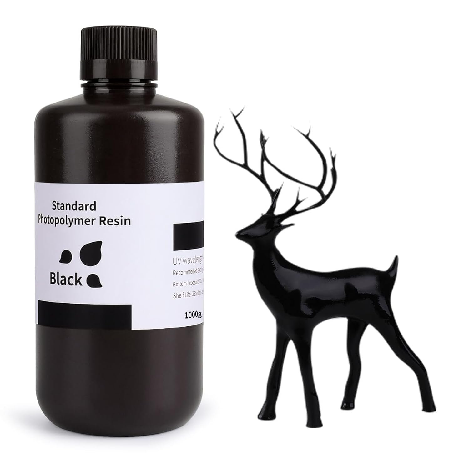 ELEGOO 3D Printer Resin LCD UV-Curing Resin 405nm Standard Photopolymer Resin for LCD 3D Printing