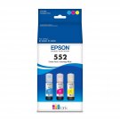 552 Ecotank Ink Ultra-High Capacity Bottle Three Color Cmy Combo Pack (T552620-S) Works With Ecota