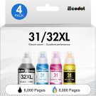 Compatible Refill Ink Bottles Kit Replacement For Hp 31 32Xl 32 Xl For Smart Tank Plus 551 651 455