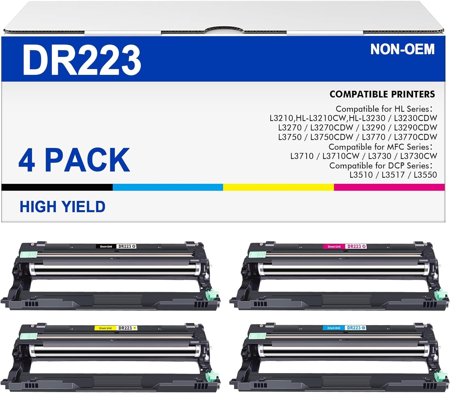 Dr223 Compatible Drum Unit Replacement For Brother Dr223 Dr223Cl Dr-223 Compatible With Mfc-L3770C