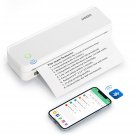 Portable Printers Wireless For Travel, Support 8.5" X 11" Us Letter, Bluetooth Thermal Printer Com