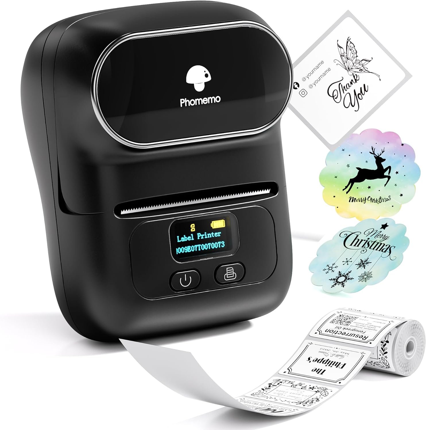 M110 Label Makers - Portable Bluetooth Thermal Label Maker Printer For Barcode, Clothing, Jewelry,