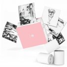 Mini Pocket Printer- M02 Portable Thermal Tiny Photo Printer With 3 Rolls Paper, For Home, School,