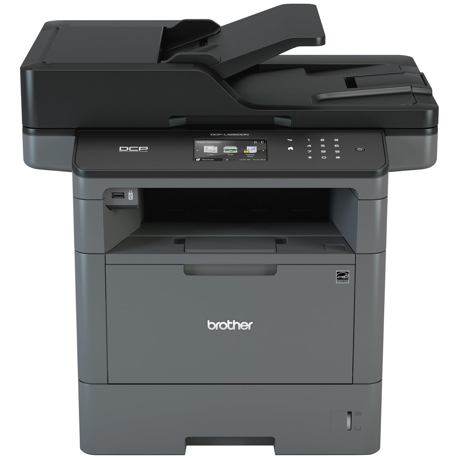 Brother Monochrome Laser Printer, Multifunction Printer and Copier, DCP-L5650DN, Flexible Network