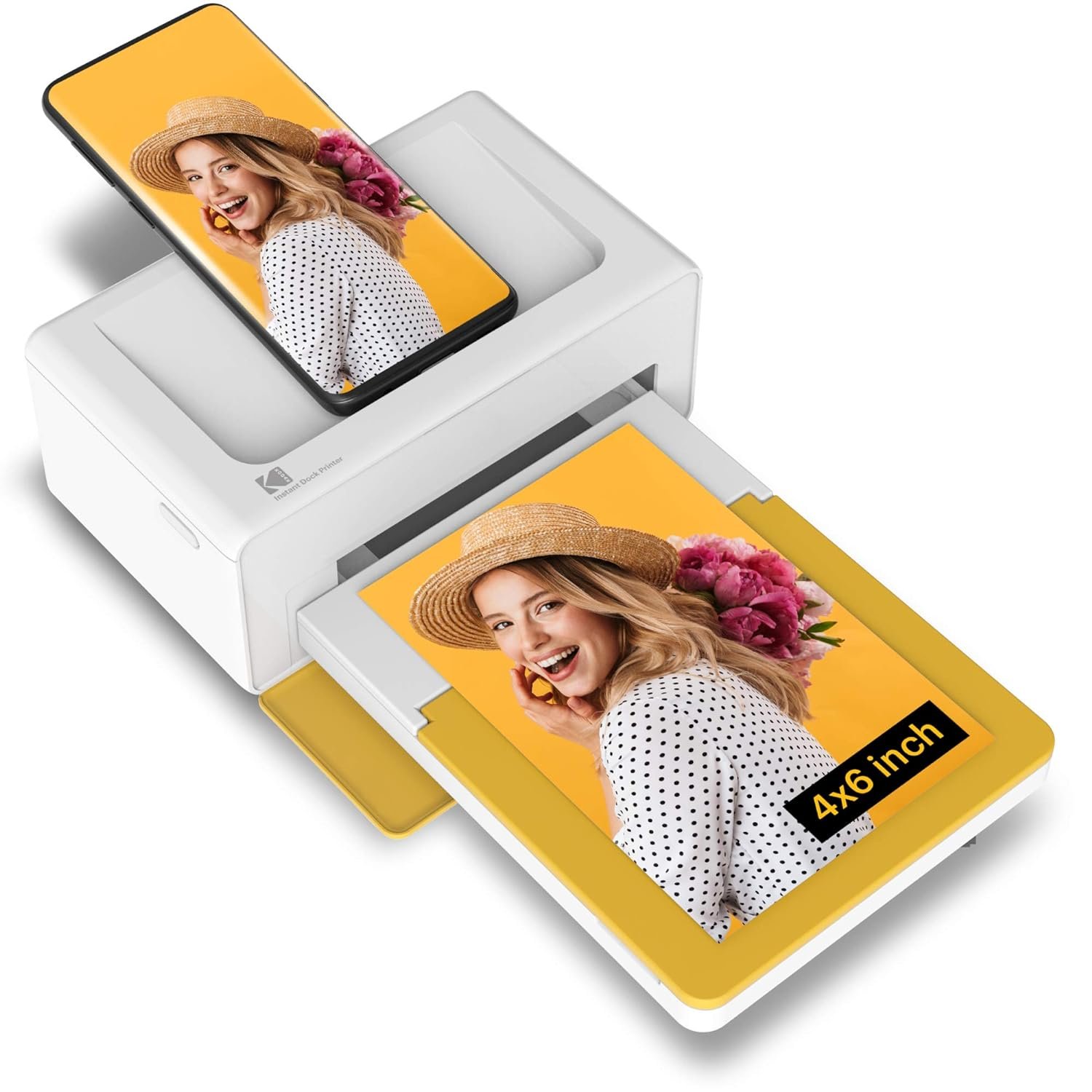 Kodak Dock Plus 4x6&acirc;�� Portable Instant Photo Printer (2021 Edition), Compatible with iOS, Android a