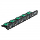 19" 1U Raspberry Pi Rackmount, Ssd Bracket For Any 2.5" Ssds, Hold Up To 5 Raspberry Pi 4B Boards,