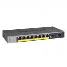 8-Port Poe Gigabit Ethernet Smart Switch (Gs110Tp) - Managed With 8 X Poe+ @ 55W, 2 X 1G Sfp, Desk